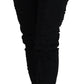 John Galliano Chic Mid Waist Flared Black Jeans