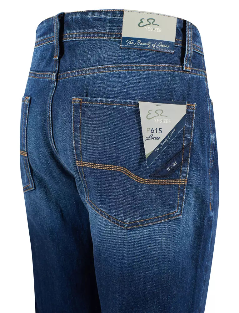 Yes Zee Blue Cotton Mens Jeans