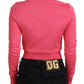 Dolce & Gabbana Elegant Pink Cropped Crewneck Sweater