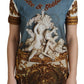 Dolce & Gabbana Chic Angel Print Casual Cotton Tee