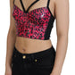 Dolce & Gabbana Leopard Print Bustier Corset Top