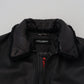 Dolce & Gabbana Chic Black Leather Silk-Lined Jacket