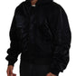 Dolce & Gabbana Elegant Black Bomber Hooded Jacket