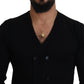 Dolce & Gabbana Black Cashmere Button Down Cardigan Sweater