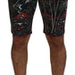 Dolce & Gabbana Volcano Print Casual Knee-Length Shorts