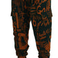 Dolce & Gabbana Multicolor Silk Blend Jogger Cargo Pants