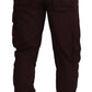 Dolce & Gabbana Elegant Burgundy Cotton Jogger Pants