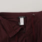 Dolce & Gabbana Elegant Burgundy Cotton Jogger Pants