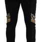 Dolce & Gabbana Black Polyester Skinny Jogger Men Pants