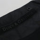 Dolce & Gabbana Black Polyester Skinny Jogger Men Pants