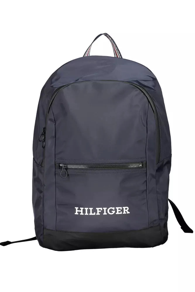 Tommy Hilfiger Blue Polyester Men Backpack