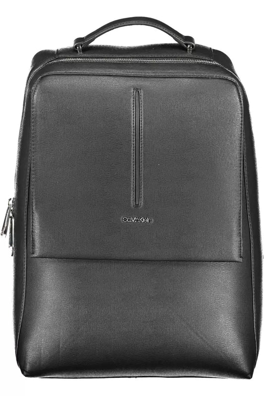 Calvin Klein Black Polyester Men Backpack