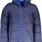 La Martina Elegant Detachable Hood Jacket in Blue