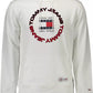 Tommy Hilfiger Chic White Hooded Sweatshirt with Logo Embroidery