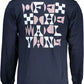 Vans Blue Round Neck Long Sleeve Tee with Print