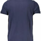 Cavalli Class Blue Cotton Men Polo Shirt