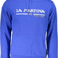 La Martina Chic Blue Embroidered Hooded Sweatshirt