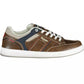 Eclectic Brown Carrera Sneakers with Contrasting Accents