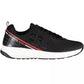 Carrera Sleek Black Sports Sneakers with Striking Contrasts