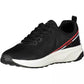 Carrera Sleek Black Sports Sneakers with Striking Contrasts