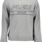 Plein Sport Gray Cotton Men Sweater