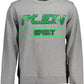 Plein Sport Gray Cotton Men Sweater