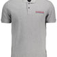 Napapijri Gray Cotton Men Polo Shirt