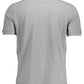 Napapijri Gray Cotton Men Polo Shirt