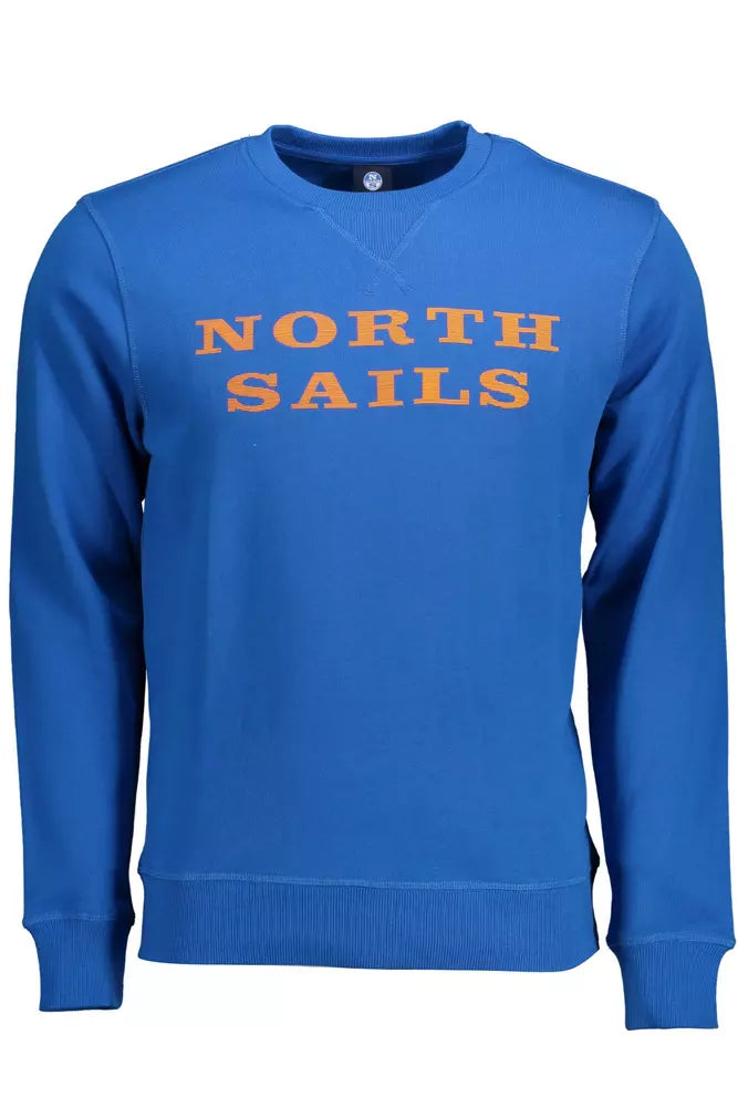 North Sails Blue Cotton Men Sweater