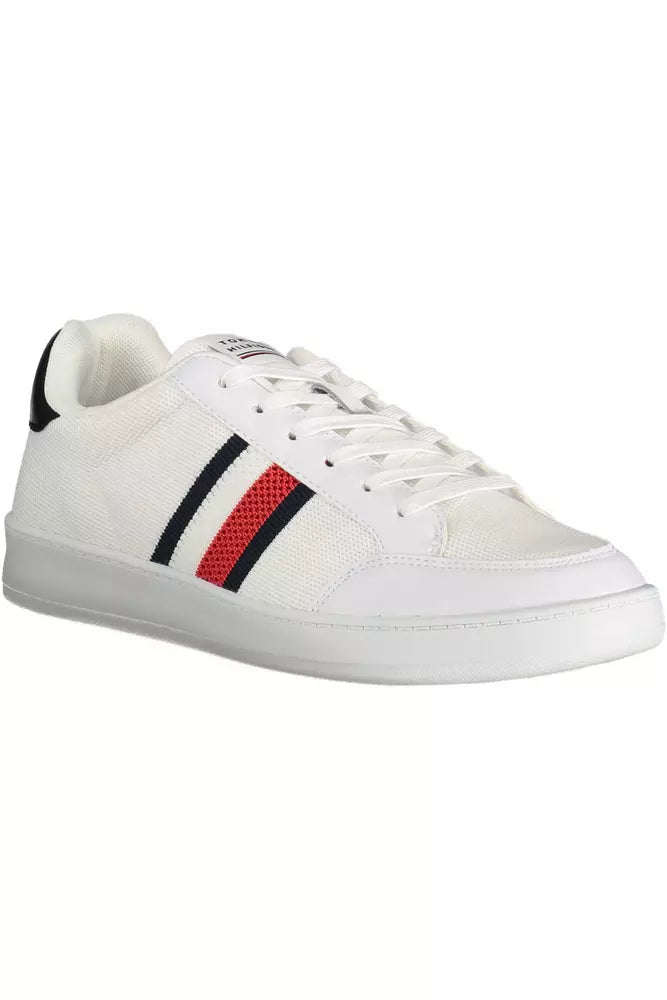 Tommy Hilfiger Eco-Conscious White Sneakers with Logo Accent