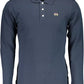 La Martina Blue Cotton Men Polo Shirt