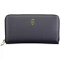 Tommy Hilfiger Elegant Blue Polyethylene Wallet with Logo Detail