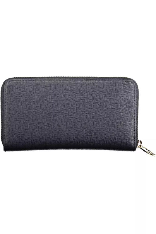 Tommy Hilfiger Elegant Blue Polyethylene Wallet with Logo Detail