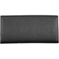 Tommy Hilfiger Elegant Black Tri-Fold Wallet with Snap Closure