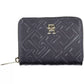 Tommy Hilfiger Elegant Blue Polyethylene Wallet with Contrast Detail