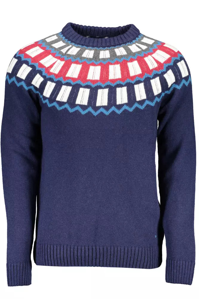 Gant Alpaca Blend Blue Designer Sweater