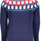 Gant Alpaca Blend Blue Designer Sweater