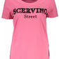 Scervino Street Pink Cotton Women T-Shirt