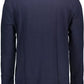 Tommy Hilfiger Elegant Blue Long-Sleeved Sweater with Logo Embroidery