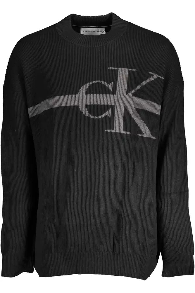 Calvin Klein Black Cotton Men Sweater