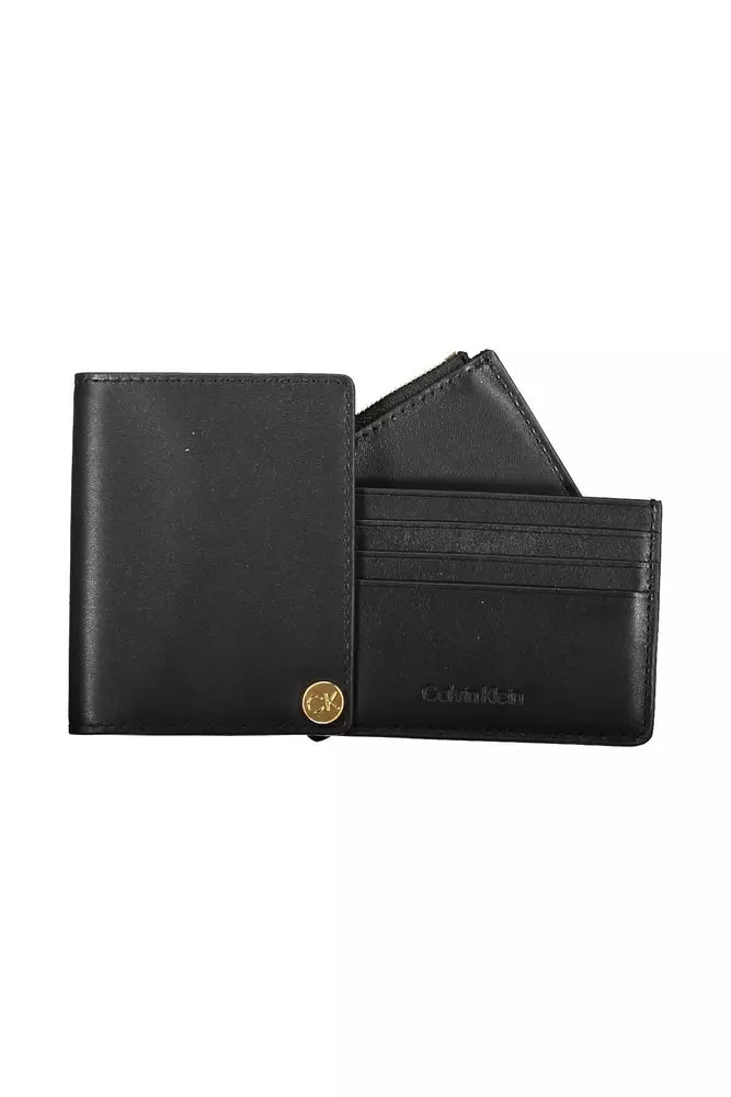 Calvin Klein Black Leather Men Wallet