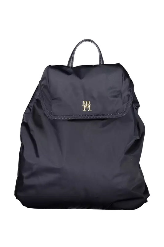 Tommy Hilfiger Eco Chic Blue Backpack with Contrasting Details