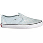 Vans Chic Light Blue Sporty Sneakers with Logo Accent