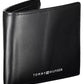 Tommy Hilfiger Elegant Black Leather Wallet with Logo Detail