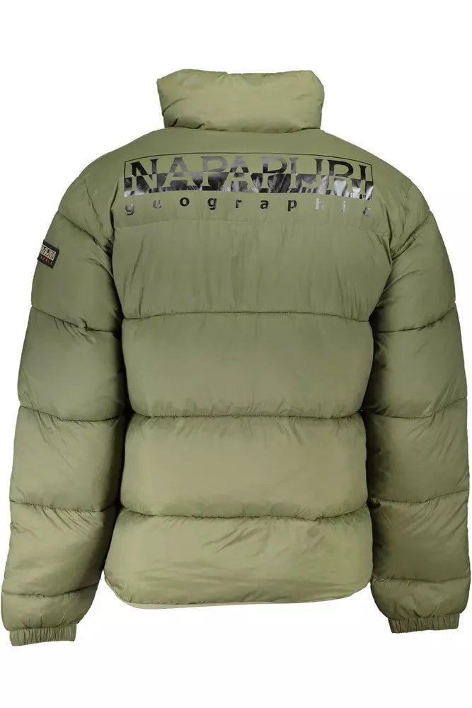 Napapijri Eco-Conscious Long-Sleeved Green Jacket