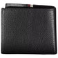 Tommy Hilfiger Elegant Black Leather Wallet with Contrast Details