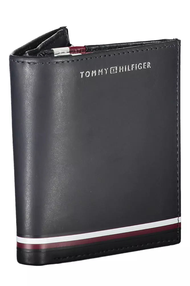 Tommy Hilfiger Blue Leather Men Wallet