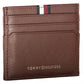 Tommy Hilfiger Elegant Brown Leather Card Holder