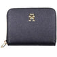 Tommy Hilfiger Elegant Blue Polyethylene Wallet with Logo Detail