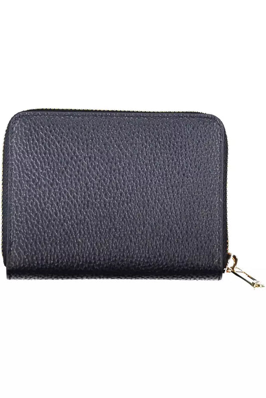 Tommy Hilfiger Elegant Blue Polyethylene Wallet with Logo Detail